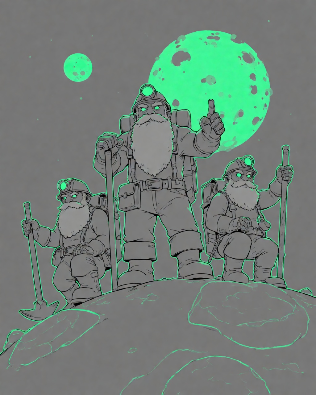 Neon Gray Linework