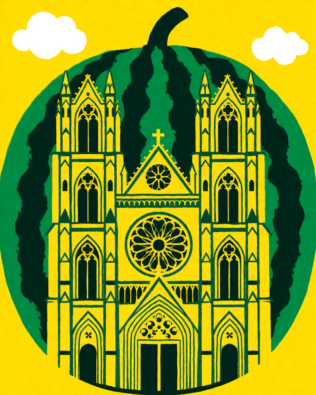 Bold Green Yellow Flat