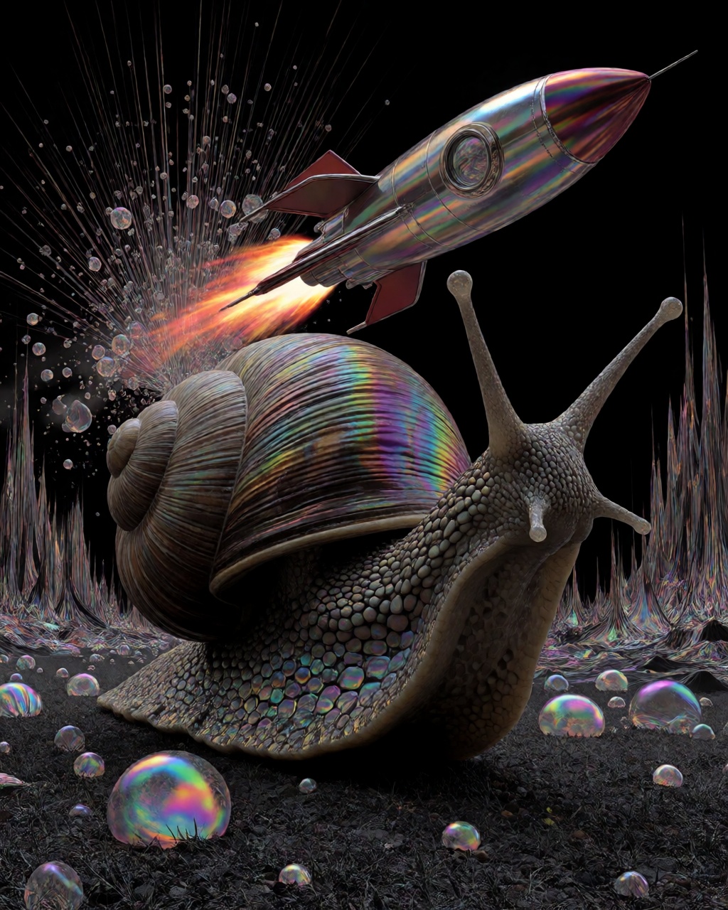 Iridescent Dark Surreal