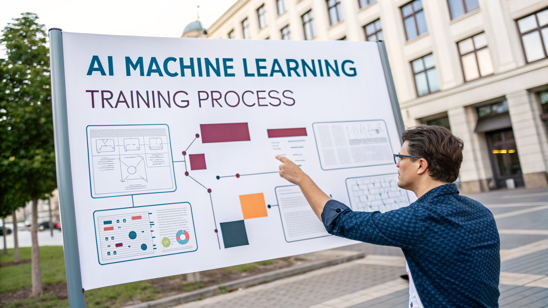 Visual guide or diagram about ai machine learning training