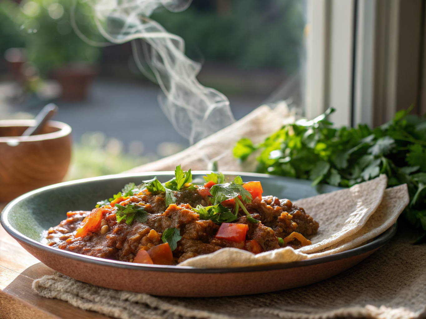 Misir Wot with Injera