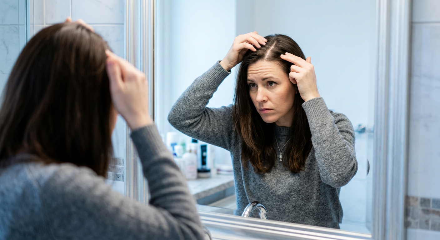 Scalp buildup and clogged follicles preventing healthy hair growth