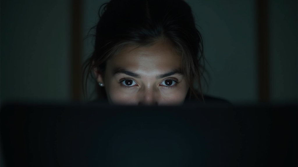 Eye strain from poor home office lighting