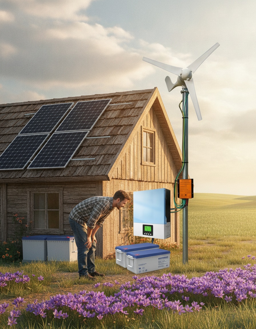 Nuevo sistema híbrido de energía solar y eólica off-grid para soluciones autónomas