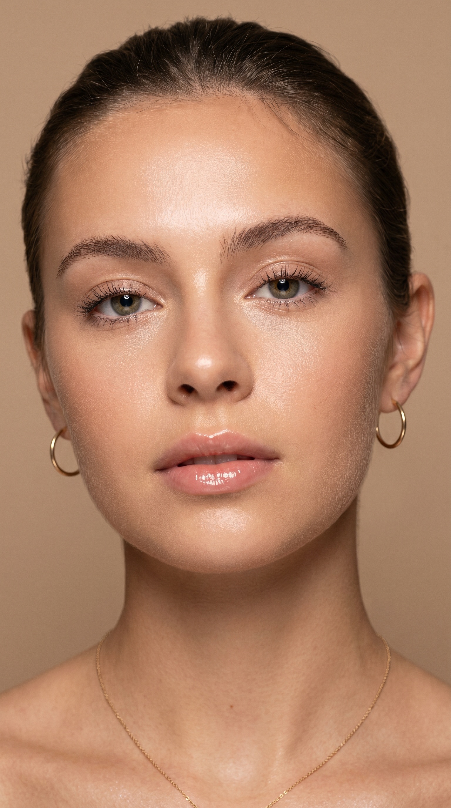 AI-generated studio beauty portrait