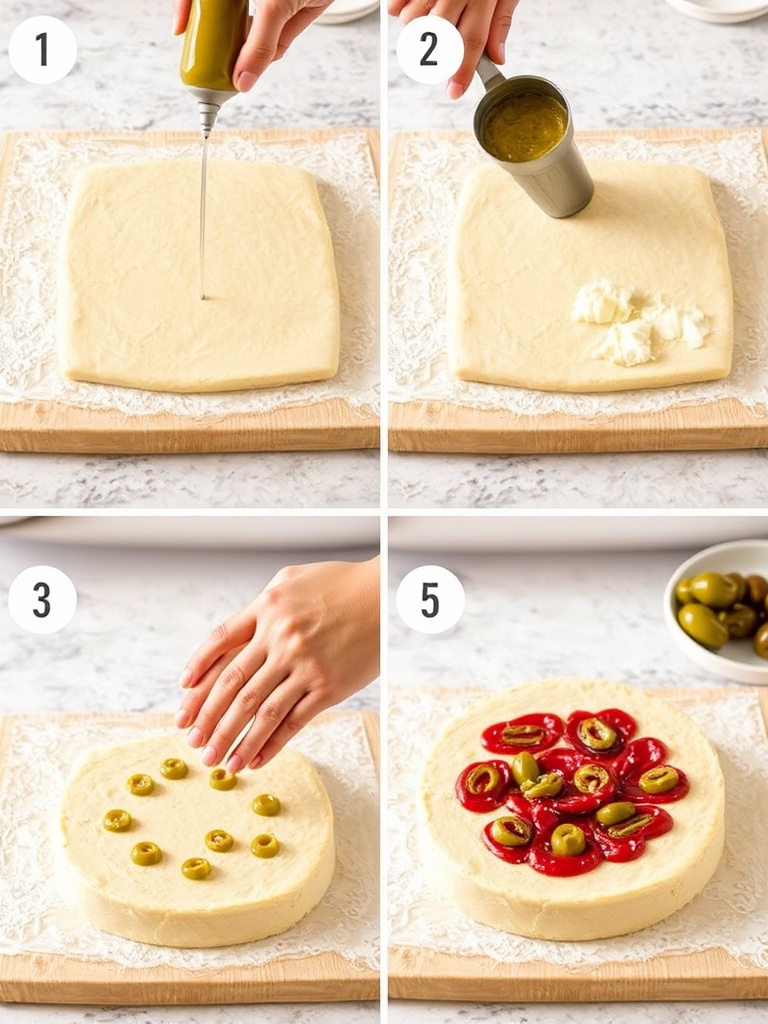 cake jambon olive preparation