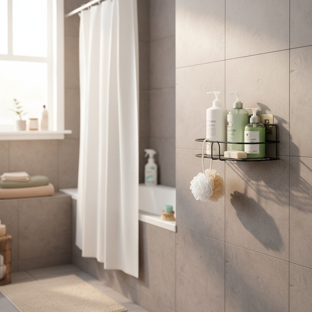 Shelft No-Drill Metal Shower Caddy photo 4