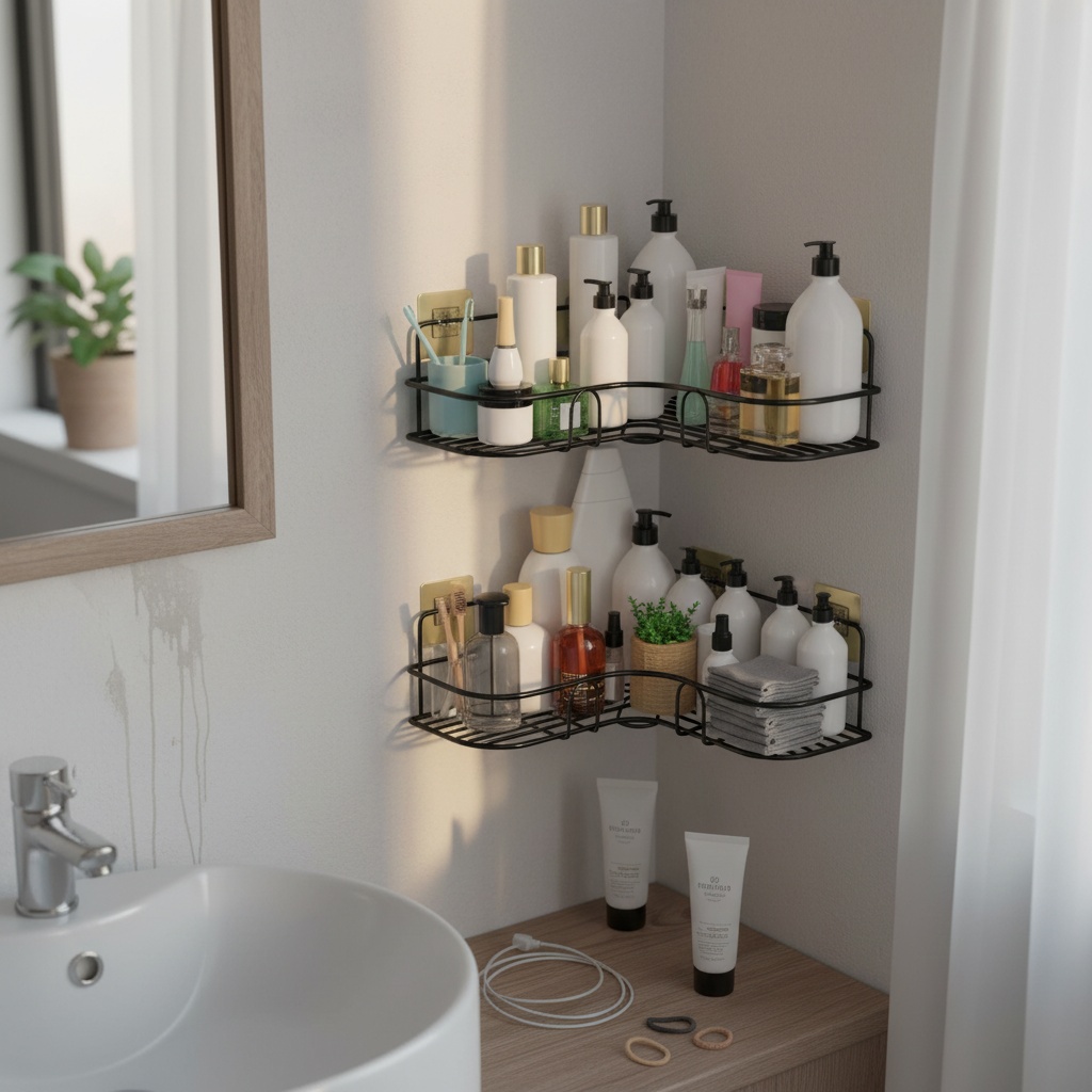 Shelft No-Drill Metal Shower Caddy photo 8