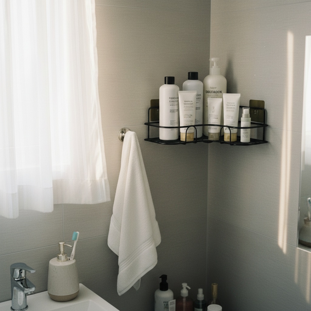 Shelft No-Drill Metal Shower Caddy photo 1