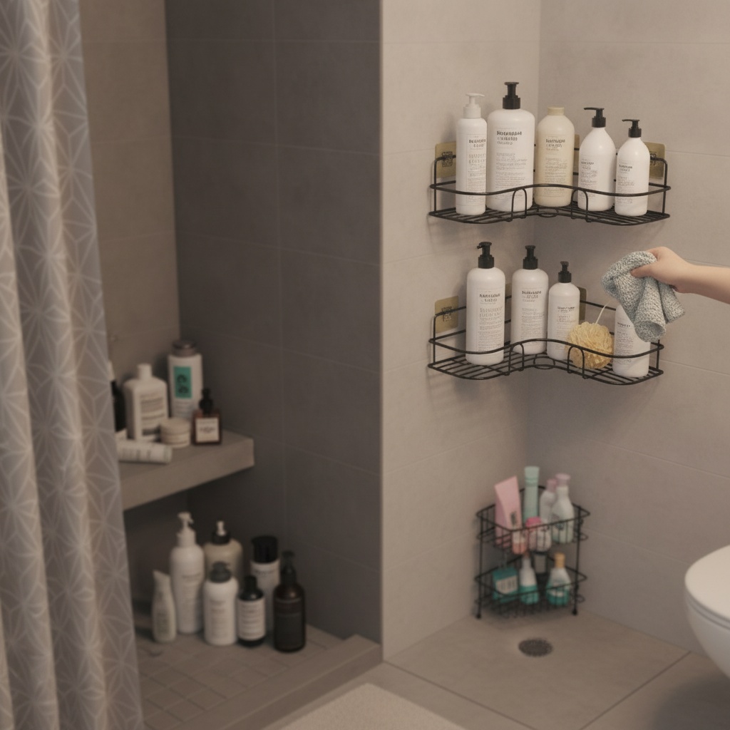 Shelft No-Drill Metal Shower Caddy photo 7