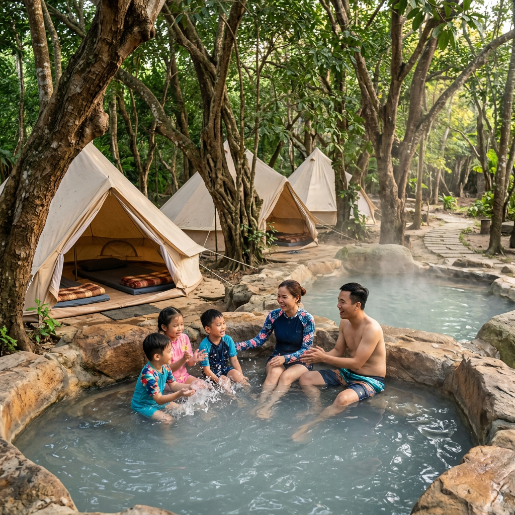 Cắm trại Bình Châu Vũng Tàu - suối khoáng nóng thiên nhiên gần TPHCM — ProCamping.vn