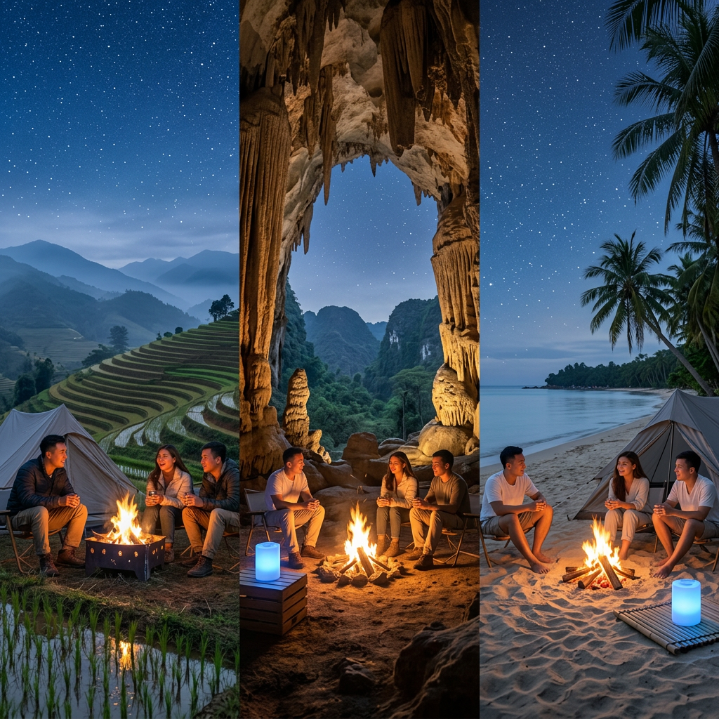 Địa điểm cắm trại 3 miền Việt Nam - Bắc Sapa Nam Phú Quốc Trung Phong Nha — ProCamping.vn
