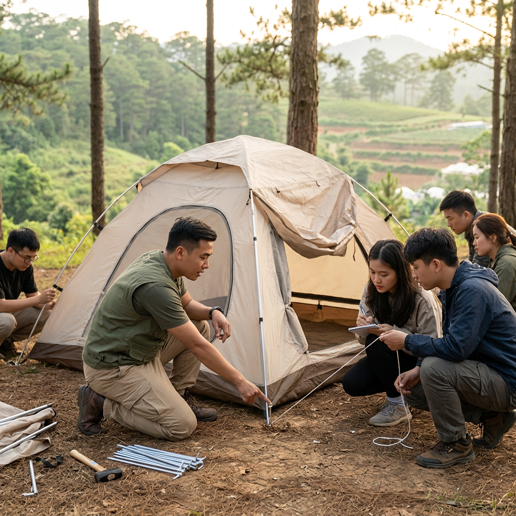 Học kỹ năng cắm trại từ người có kinh nghiệm - workshop dựng lều Đà Lạt — ProCamping.vn