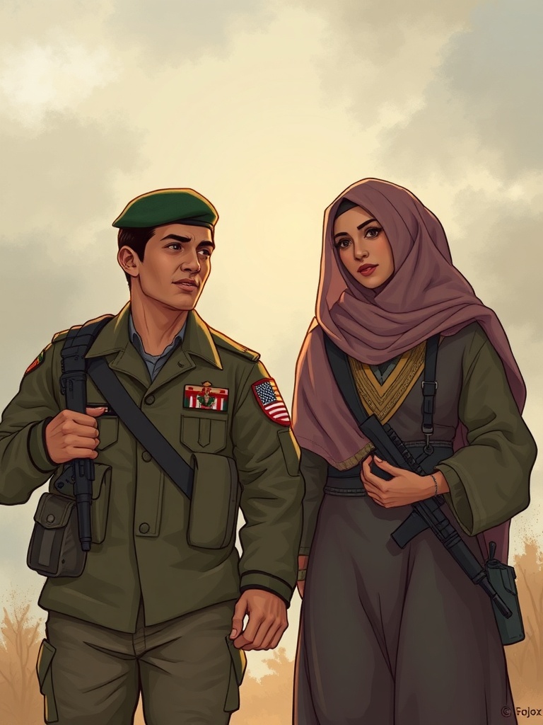 Family drama among a American soldier
