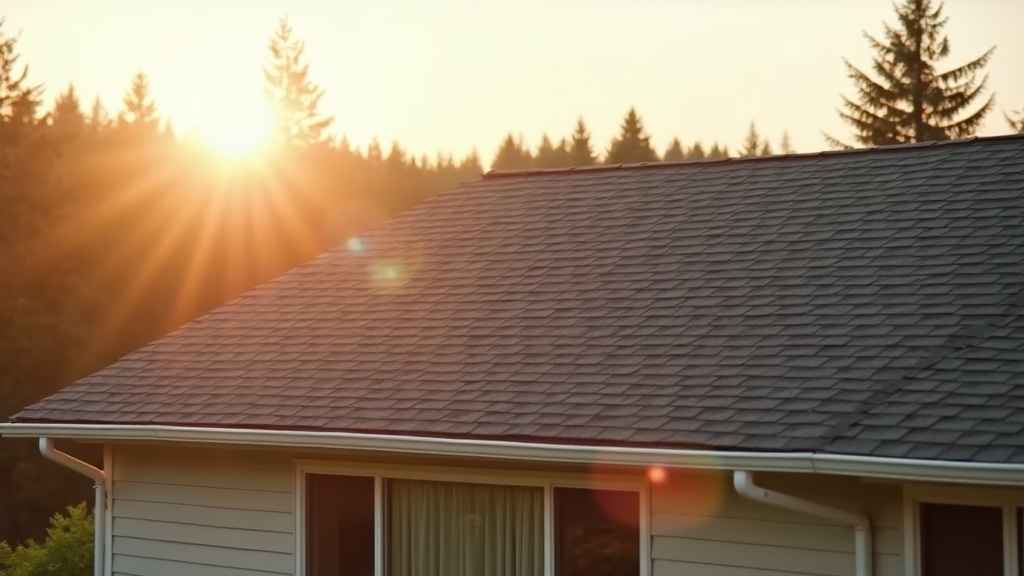 Newly installed residential roof
