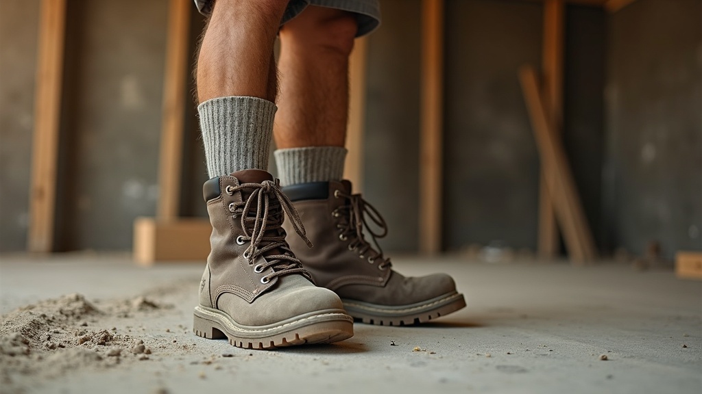 Calcetines altos de verano para trabajo duro en obra