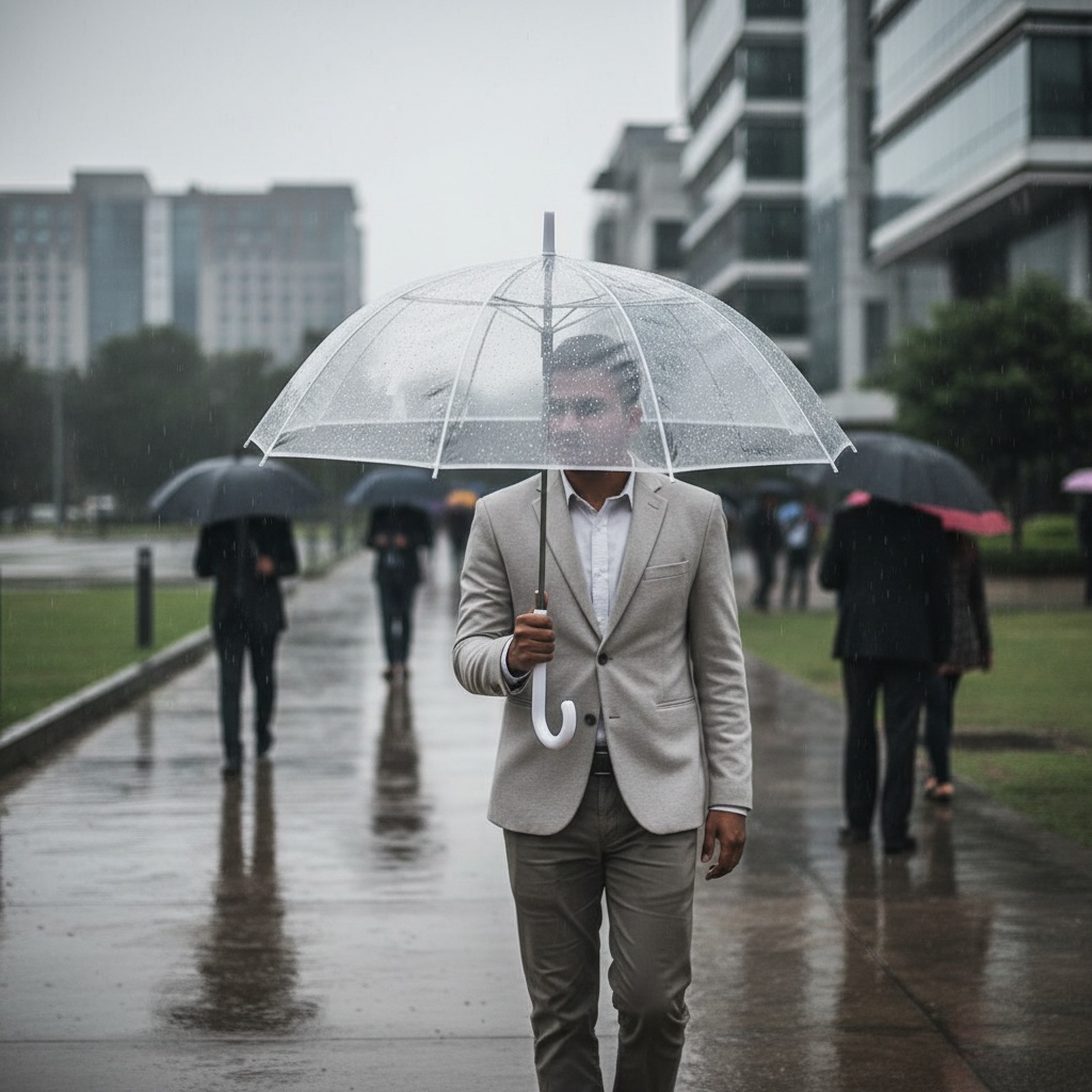 DomeLux™ Transparent Dome Umbrella photo 1