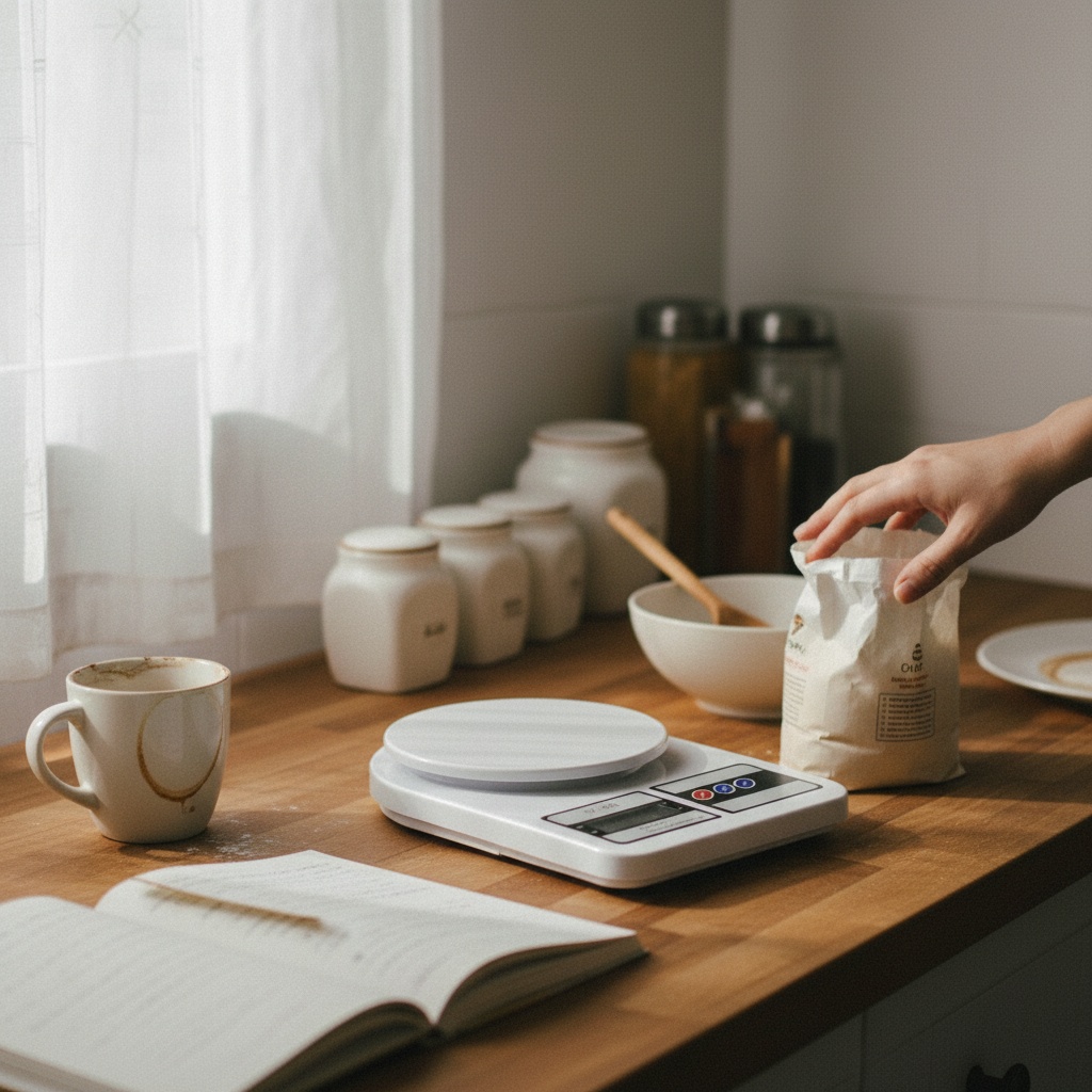 Customer using KiloKit for baking