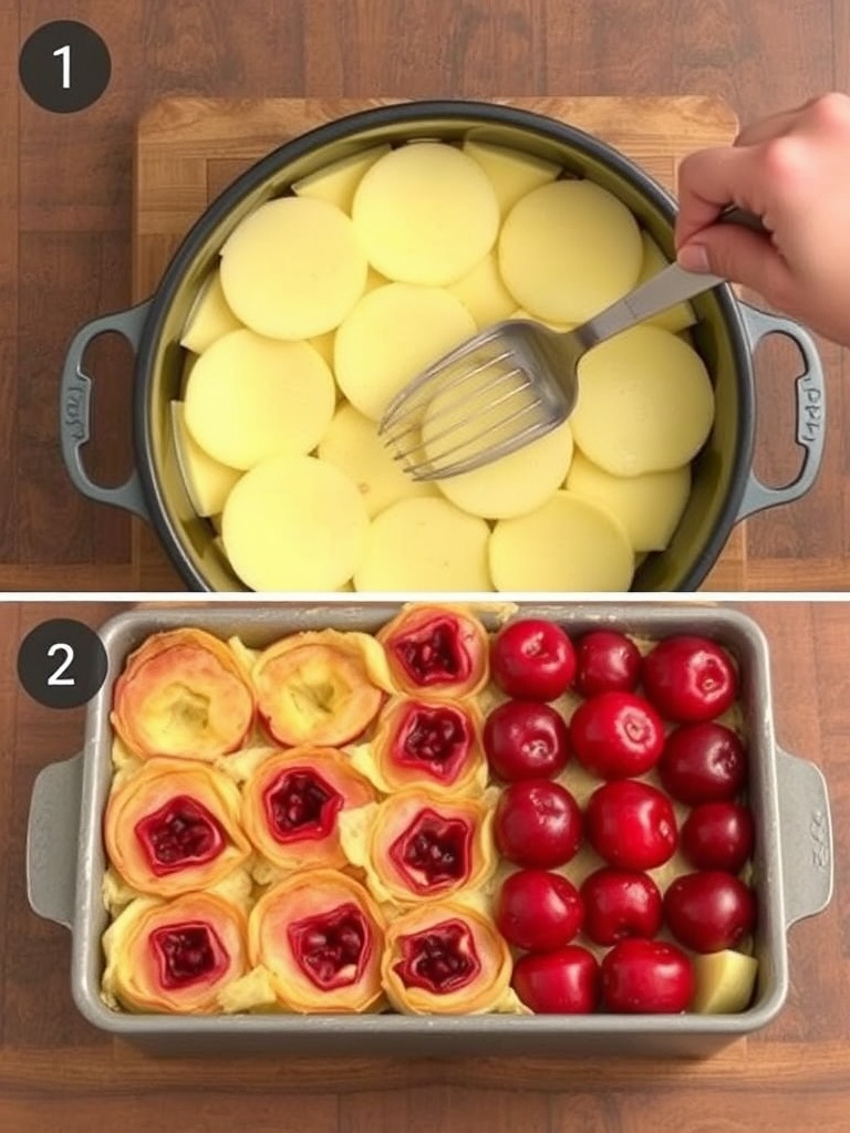 clafoutis pommes preparation