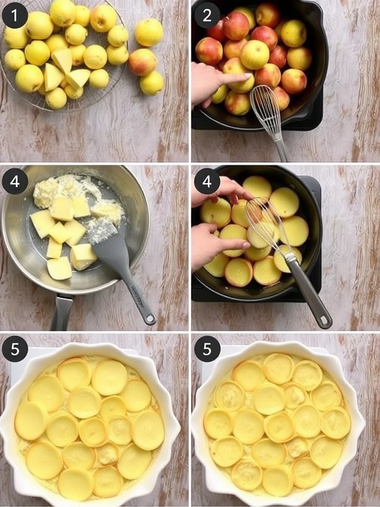 clafoutis pommes preparation