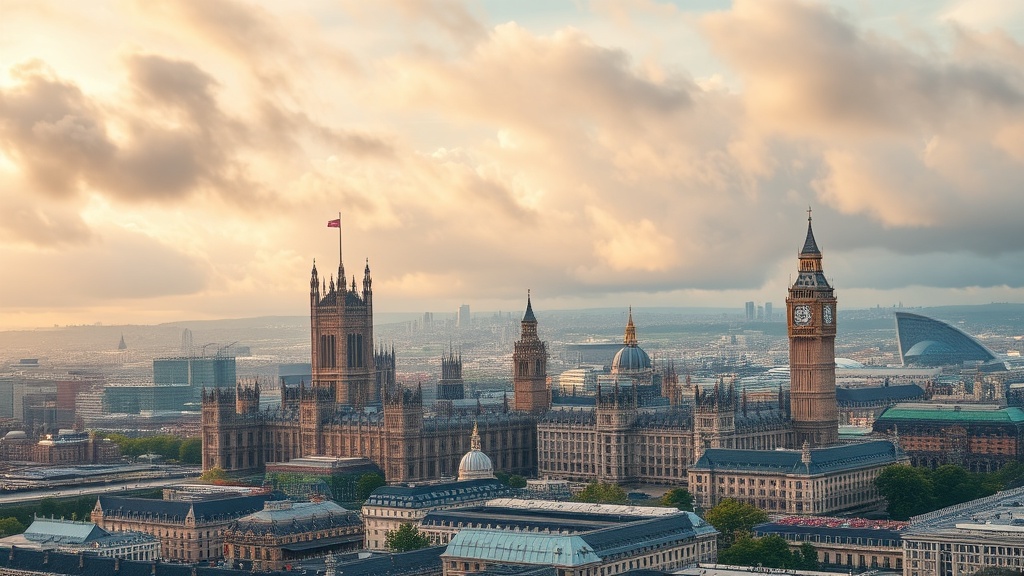 Houses of Parliament Westminster representing UK tax policy