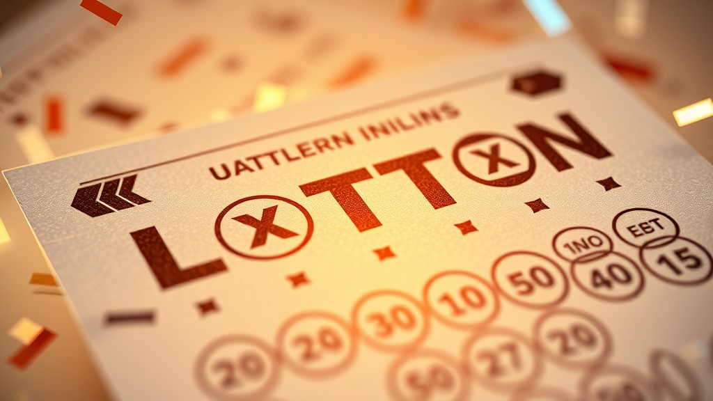 UK lottery ticket with golden light representing lottery prize tax rules
