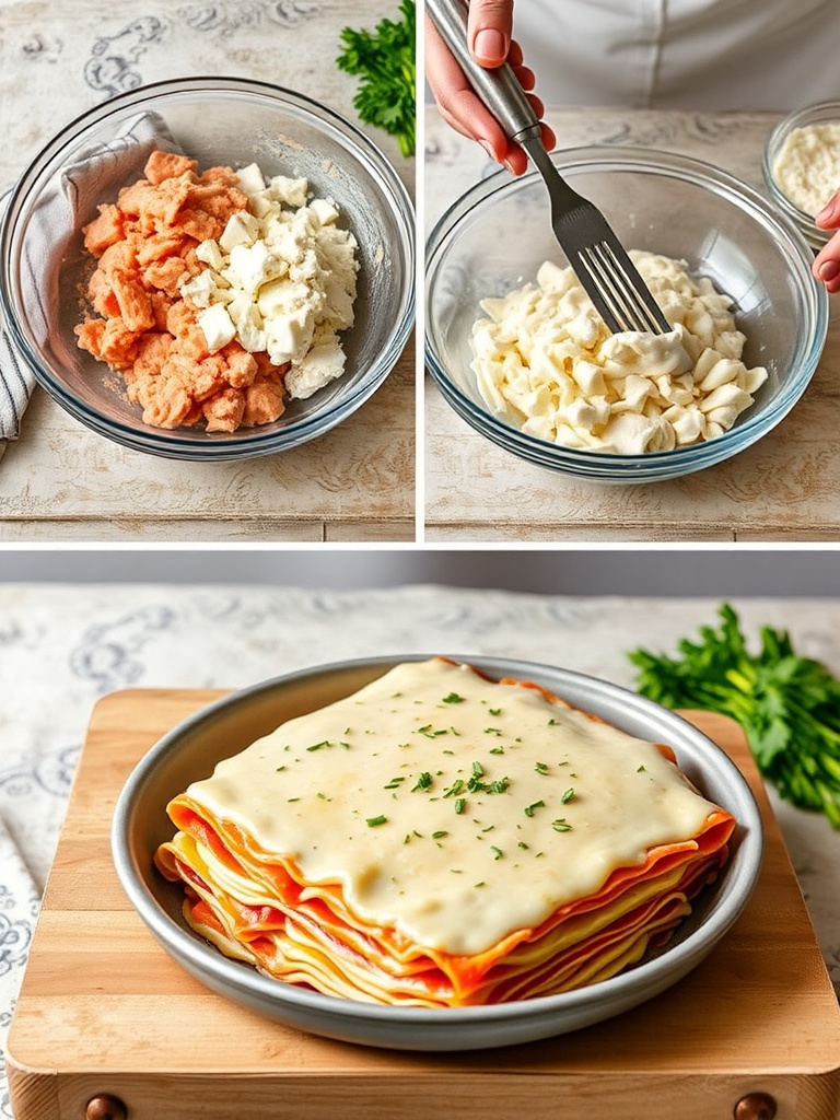lasagne epinard saumon preparation