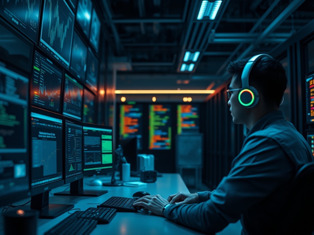 Illustration of AI enhancing risk officers' decision-making in financial modeling processes
