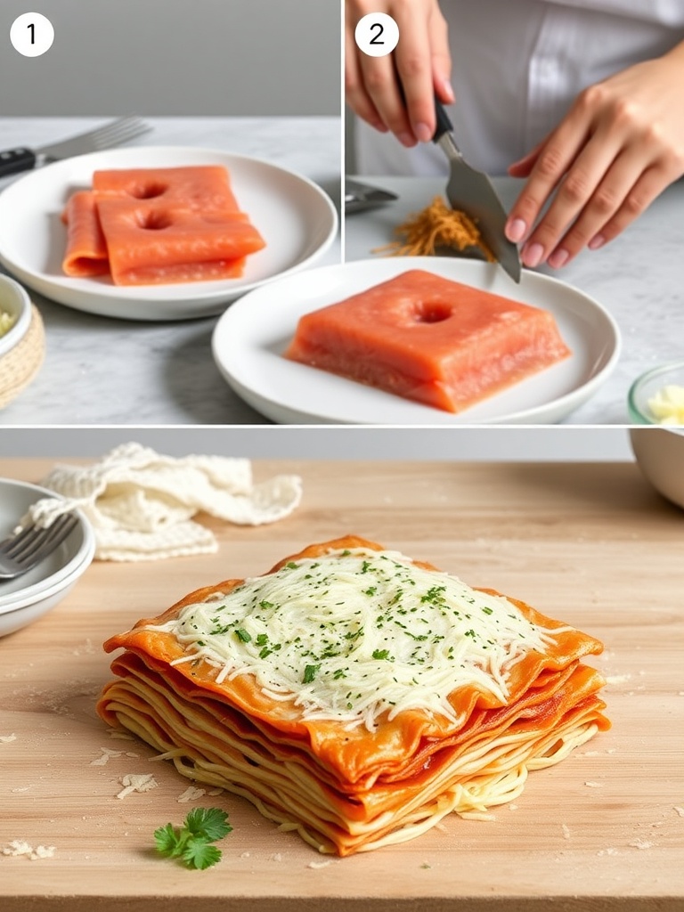 lasagne epinard saumon preparation