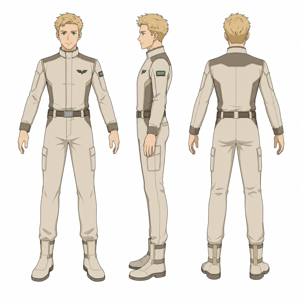 Anime-cel Sci-fi Character Sprite