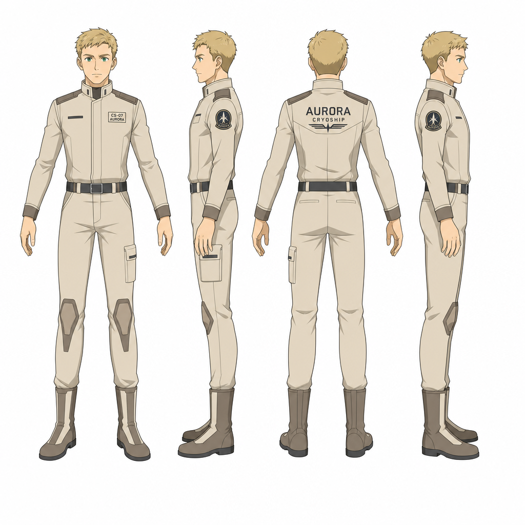 Anime-cel Sci-fi Character Sprite (2)