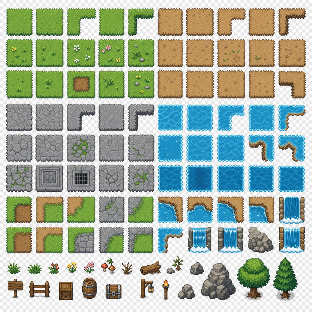 Pixel Terrain Tiles (4)