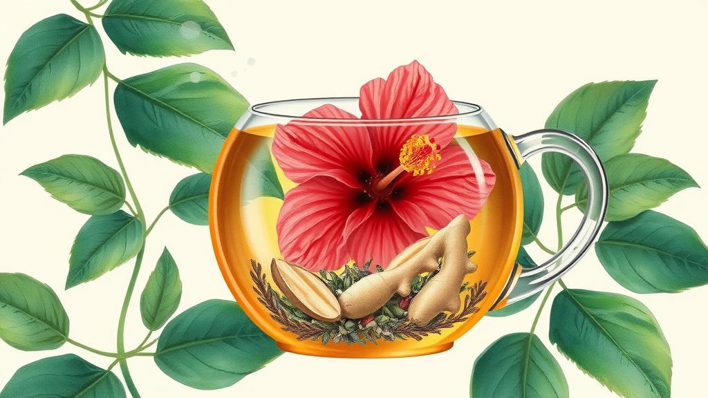 Chá de Hibisco e Gengibre: Receita Anti-inflamatória
