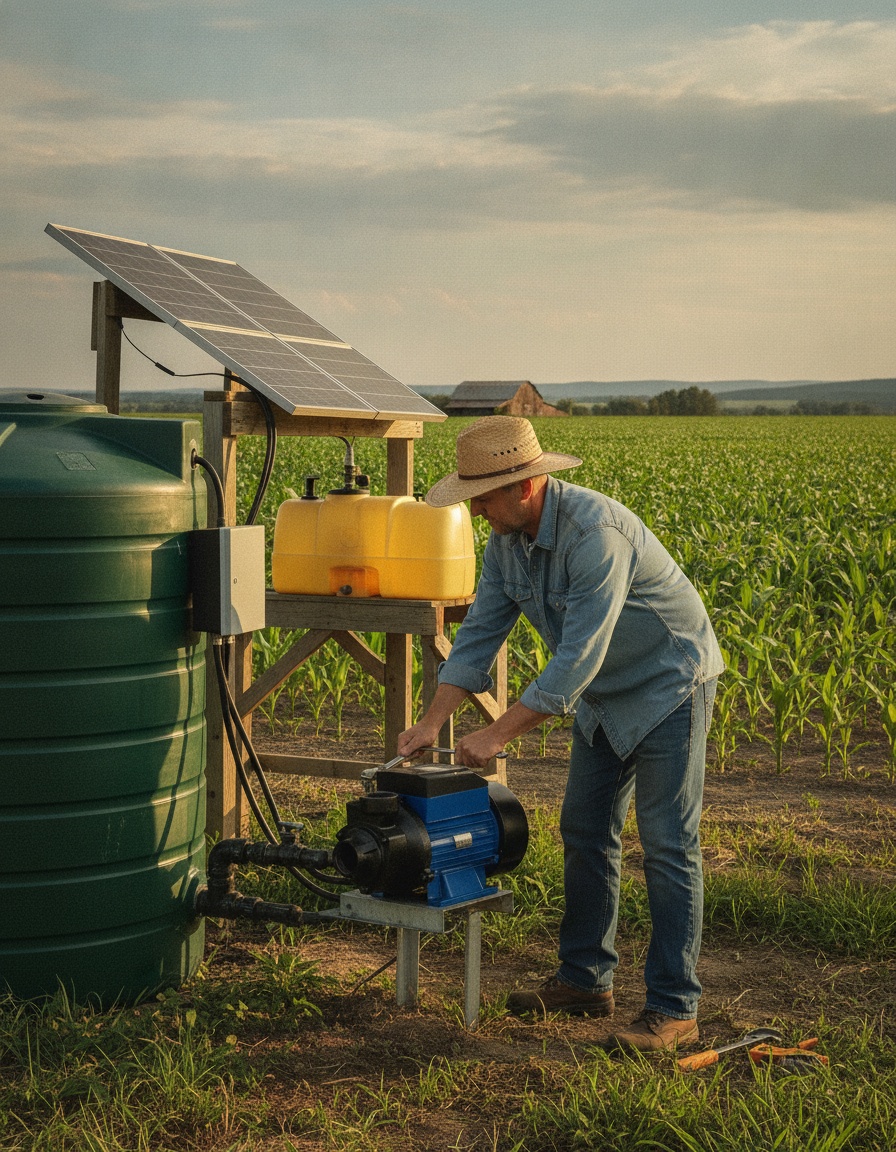 Innovadora bomba solar de superficie de 180W para sistemas de bombeo en entornos rurales