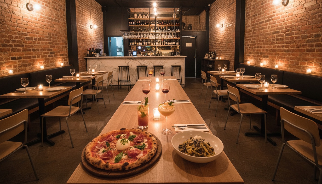 Souper de Noël intime dans un bar à vin à Montréal