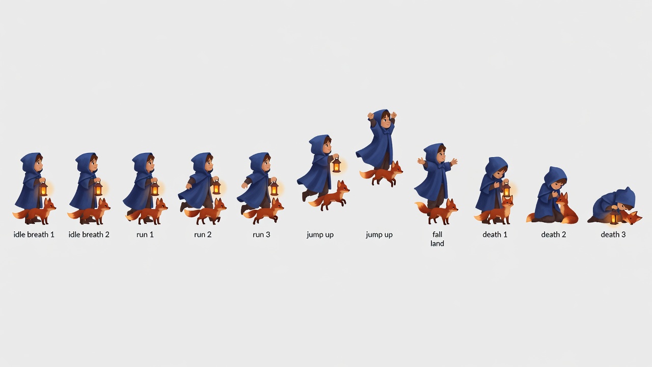Airia Wanderer Fox Spritesheet