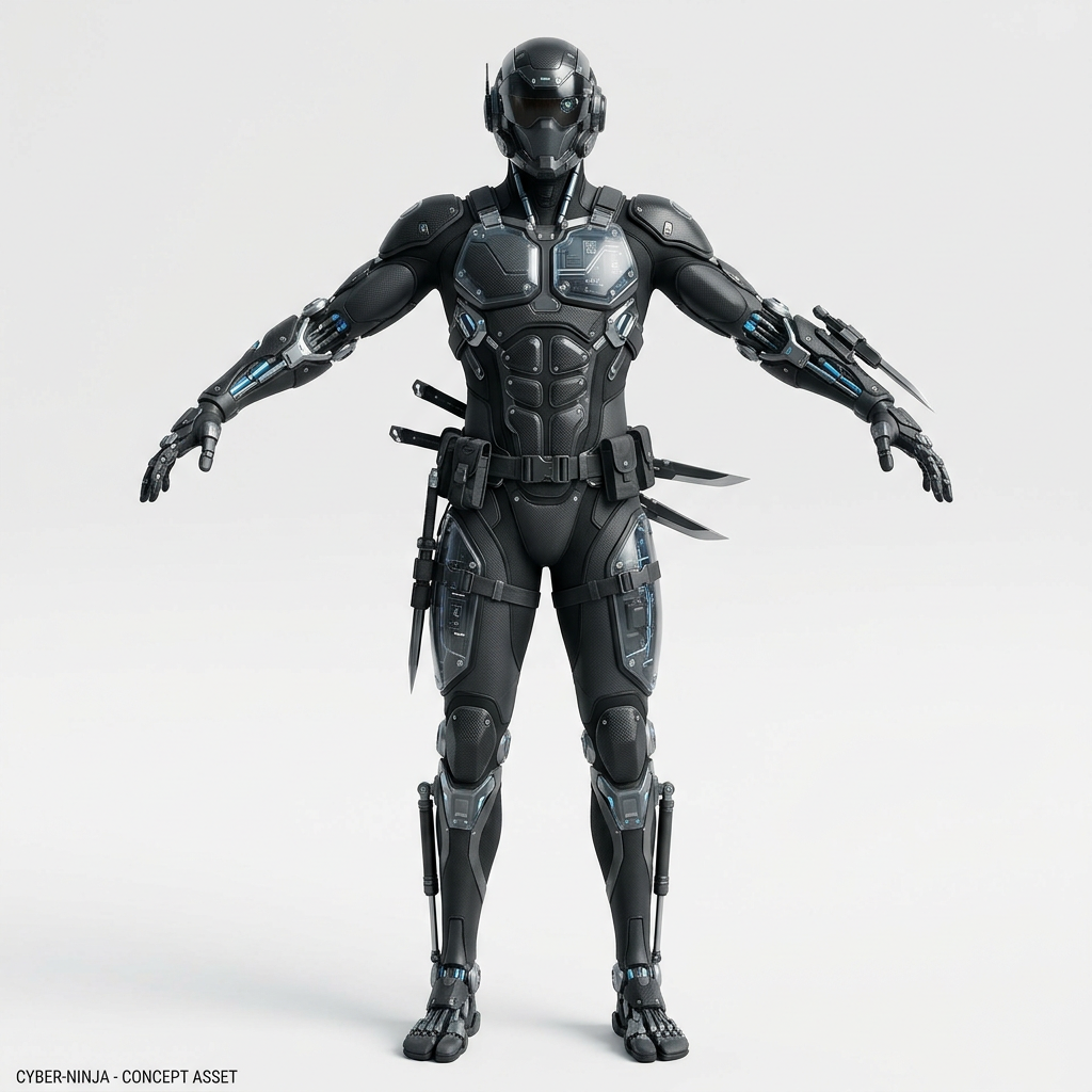Cybernetic Stealth Ninja (4)
