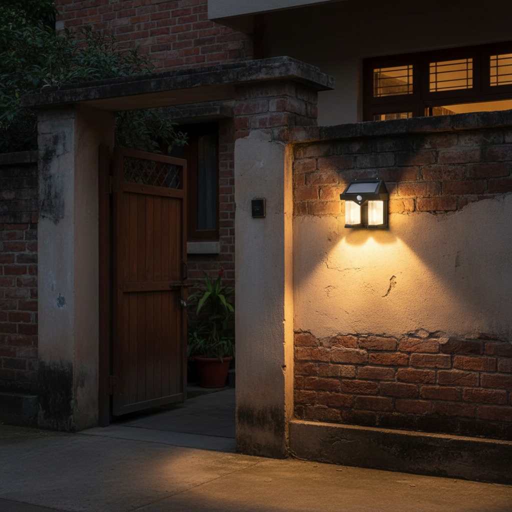 LumenLux Solar Wall Lamp - Motion Sensor Security Light photo 4