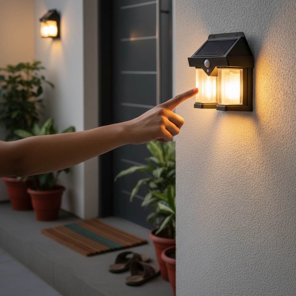 Customer's well-lit balcony area