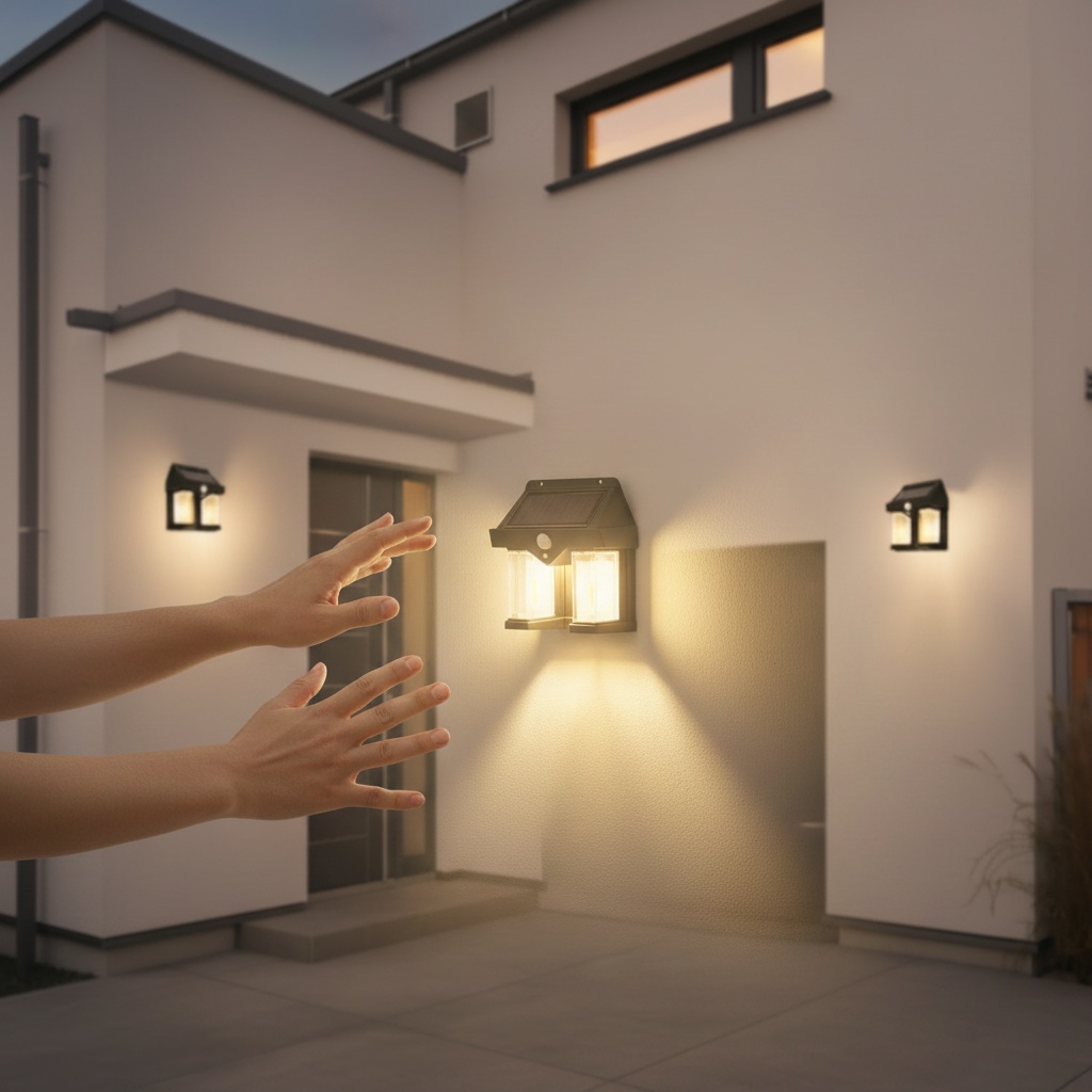 LumenLux Solar Wall Lamp - Motion Sensor Security Light photo 8
