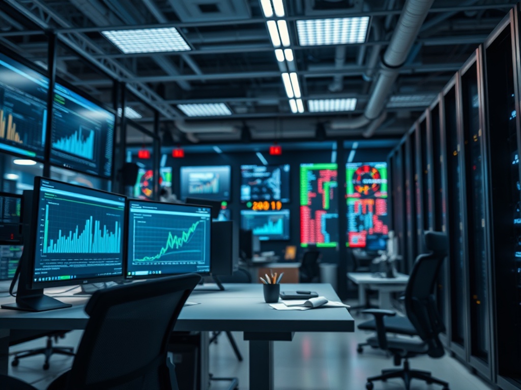 AI financial modeling illustration showing machine learning forecasts saving millions and jobs in finance