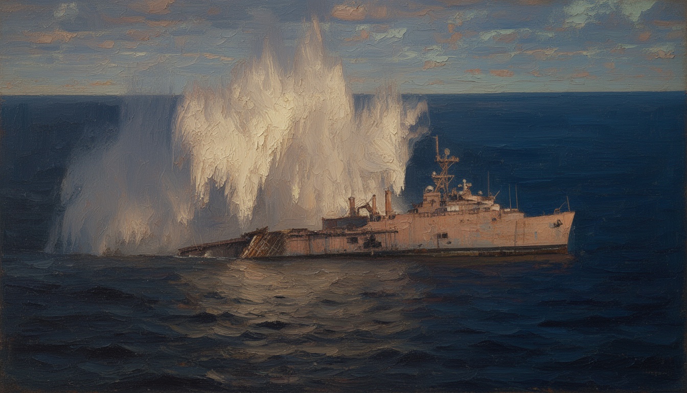 Japanese Torpedo Sinks USS Juneau in SINKEX Exercise
