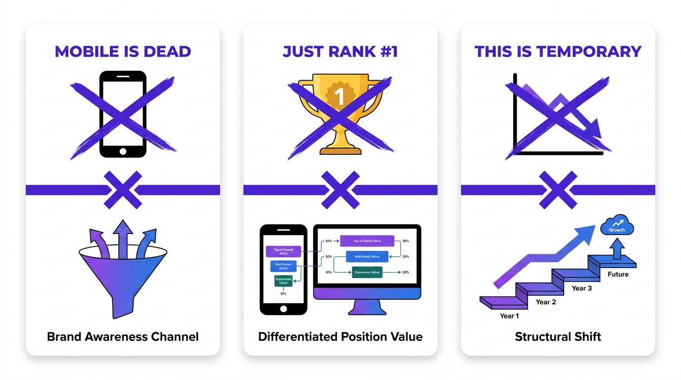 Three CTR myths debunked for desktop vs mobile search strategy 2026