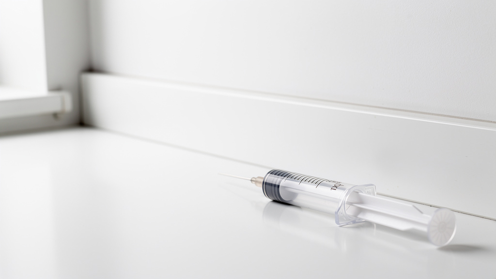 A pest control gel bait applicator near a kitchen baseboard