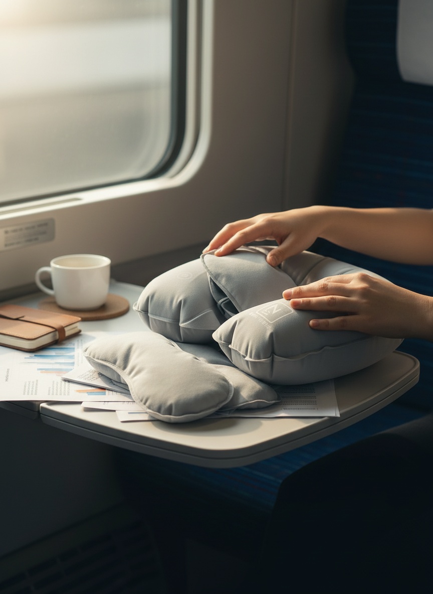Business traveler with CloudEase kit