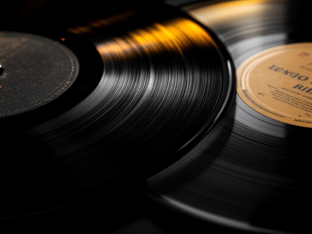Deux disques vinyles représentant un pressage original et une réédition