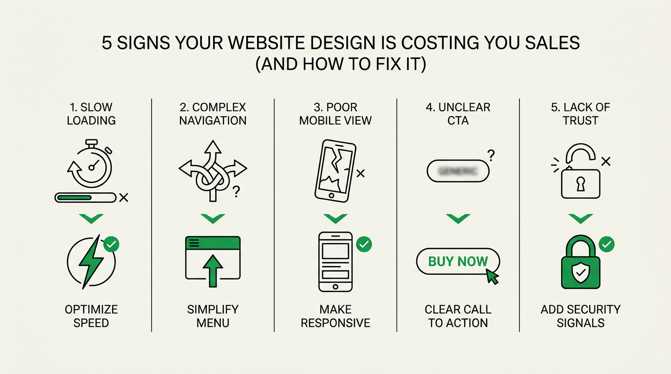 5 Signs Your Website Design Is Costing You Sales (And How to Fix It)