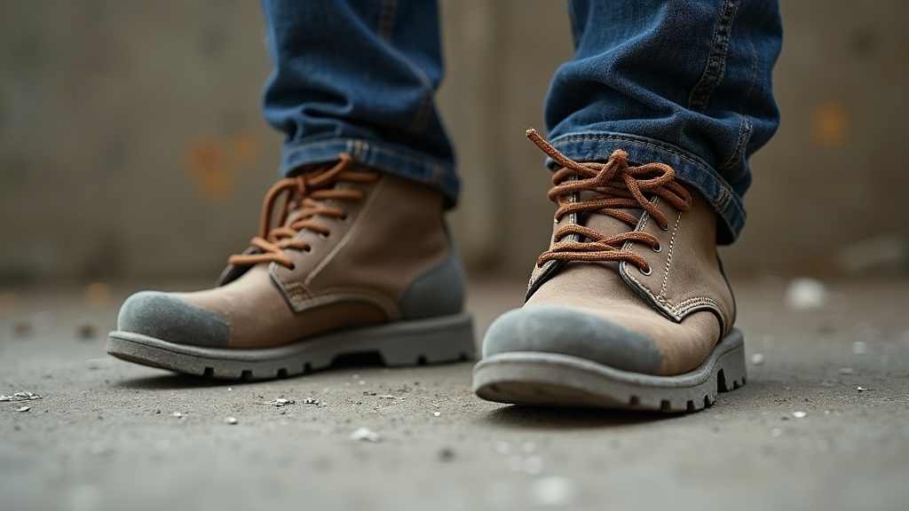 Plantillas ortopédicas para botas de trabajo en obra
