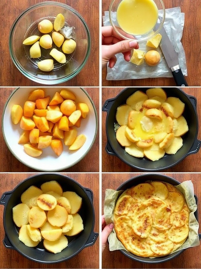 clafoutis pommes preparation