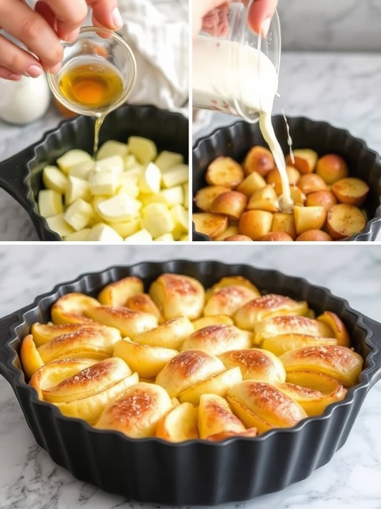 clafoutis pommes preparation